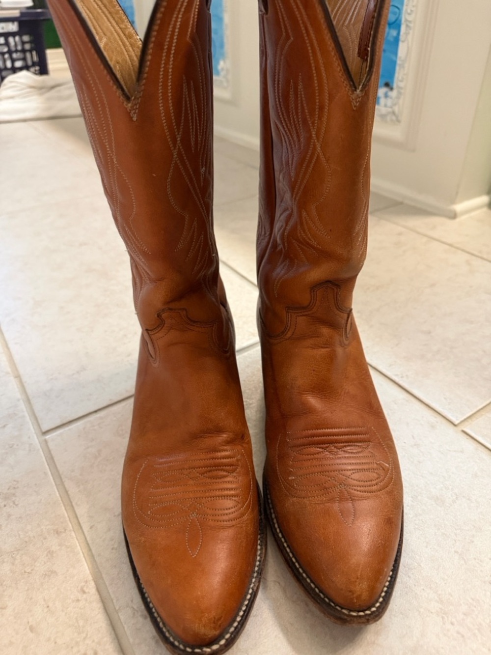 Vintage Registered Handmade Original  Cat’s Paw Men's Western Cowboy Boots 10D